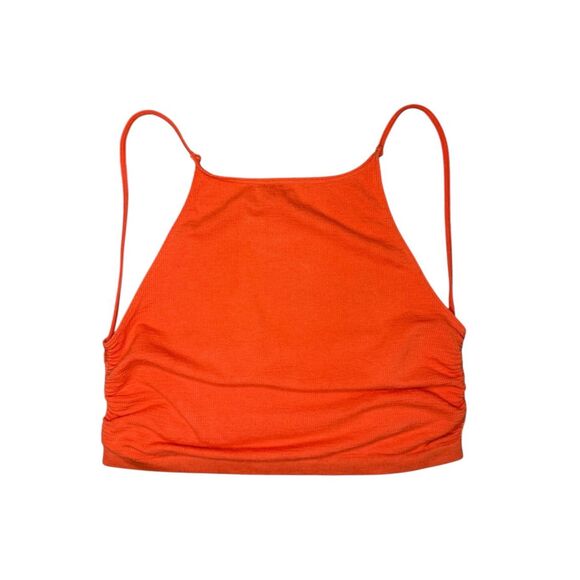 Urban Outfitters Out From Under Women’s XL Ruched Crop Tank Top Knit Orange - Picture 1 of 6